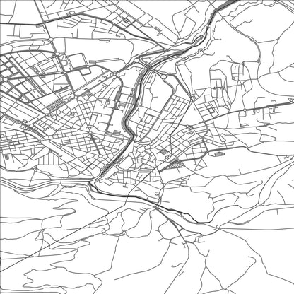 ROAD MAP OF PONFERRADA, SPAIN BY MAPAKES