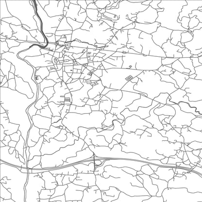 ROAD MAP OF PUENTEAREAS, SPAIN BY MAPAKES