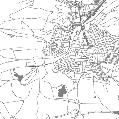 ROAD MAP OF PUERTOLLANO, SPAIN BY MAPAKES