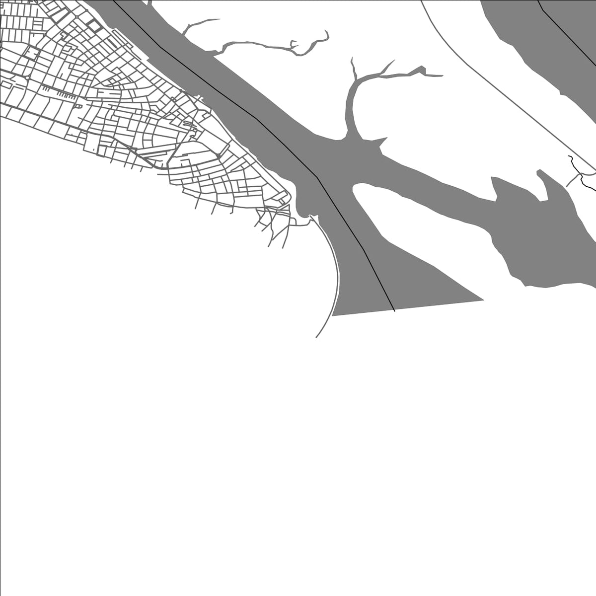 ROAD MAP OF PUNTA UMBRIA, SPAIN BY MAPAKES
