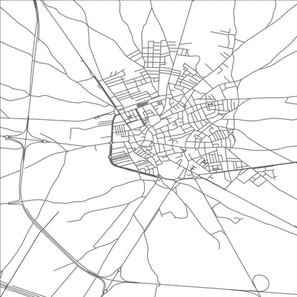 ROAD MAP OF QUINTANAR DE LA ORDEN, SPAIN BY MAPAKES