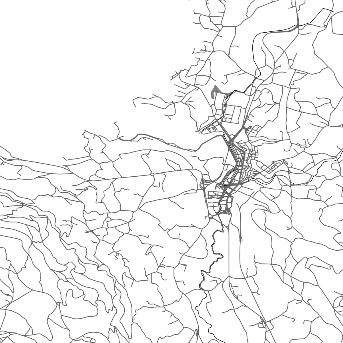 ROAD MAP OF REDONDELA, SPAIN BY MAPAKES