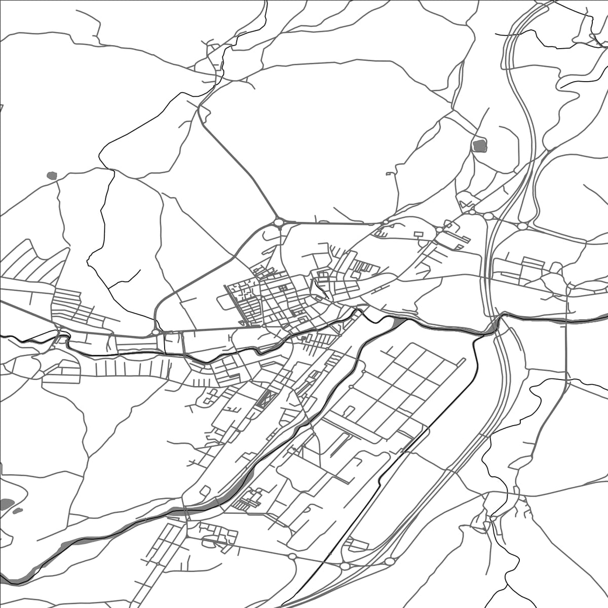 ROAD MAP OF REINOSA, SPAIN BY MAPAKES