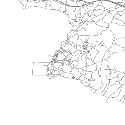 ROAD MAP OF RIANXO, SPAIN BY MAPAKES
