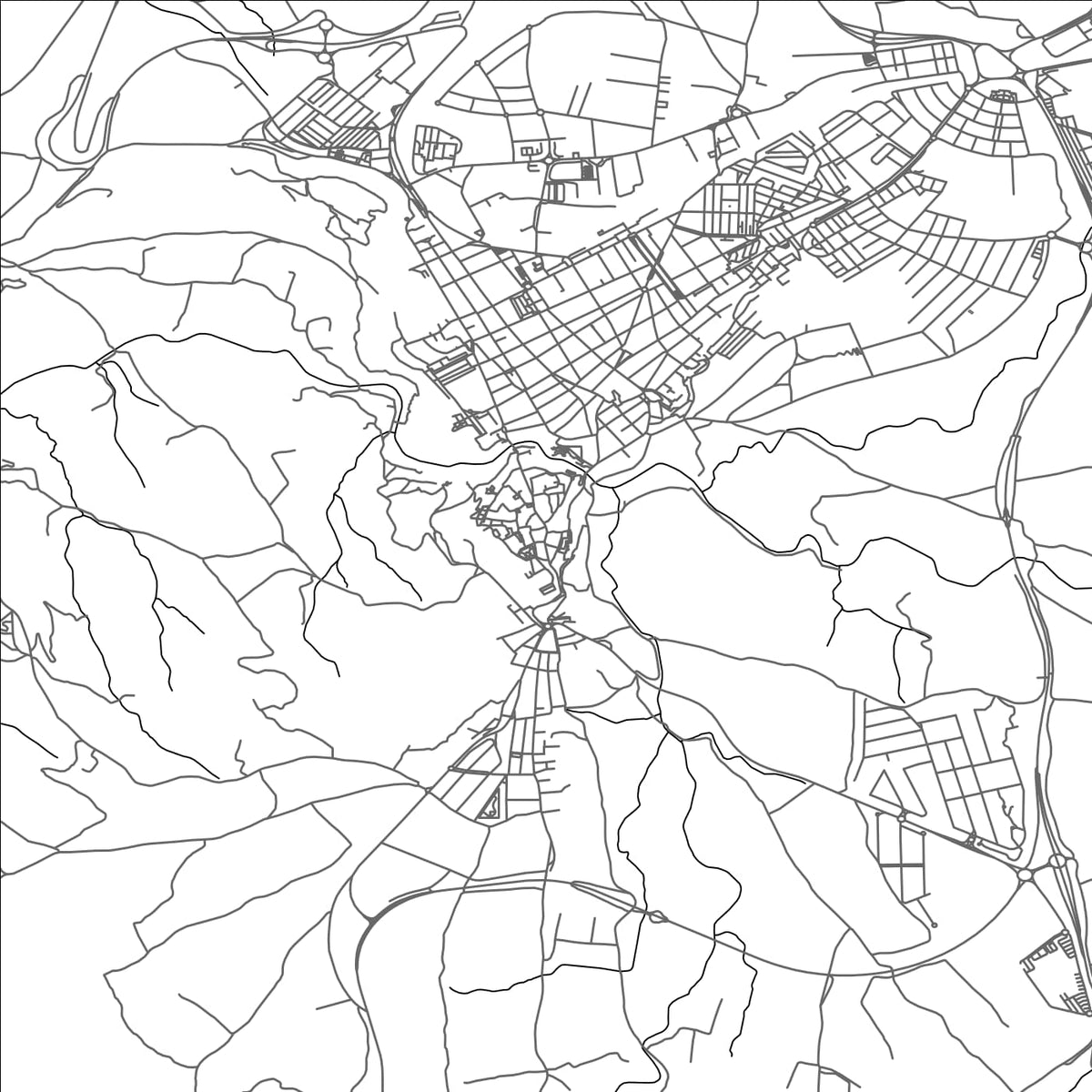 ROAD MAP OF RONDA, SPAIN BY MAPAKES