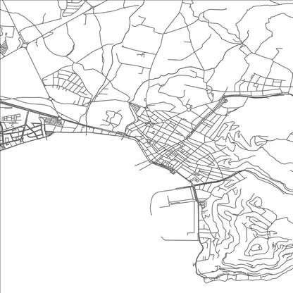 ROAD MAP OF ROSAS, SPAIN BY MAPAKES