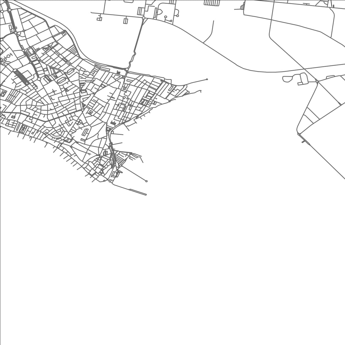 ROAD MAP OF ROTA, SPAIN BY MAPAKES