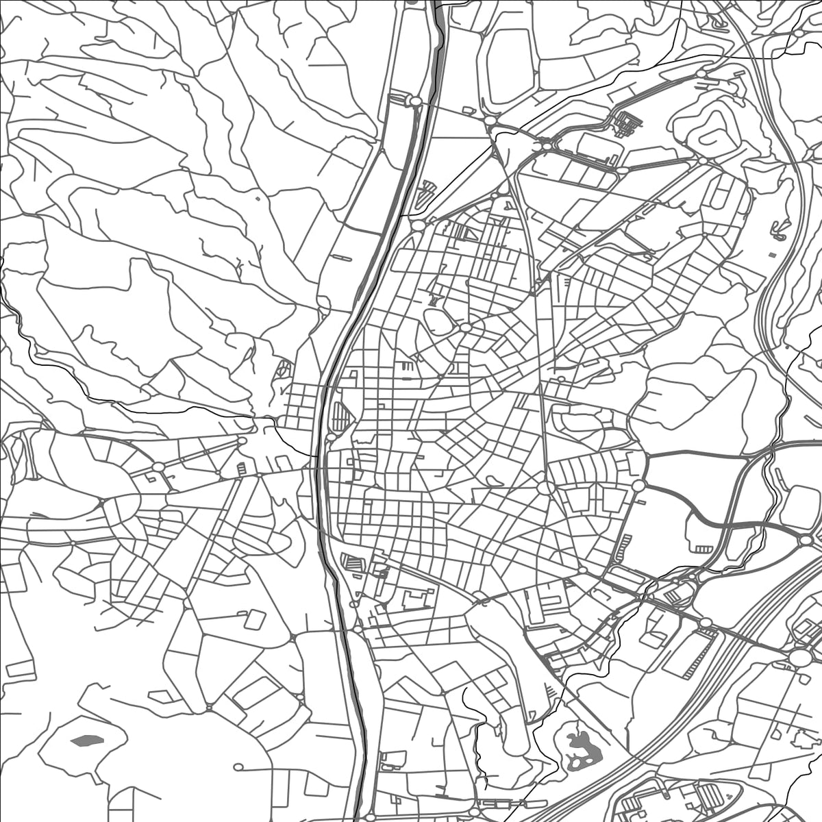 ROAD MAP OF RUBI, SPAIN BY MAPAKES