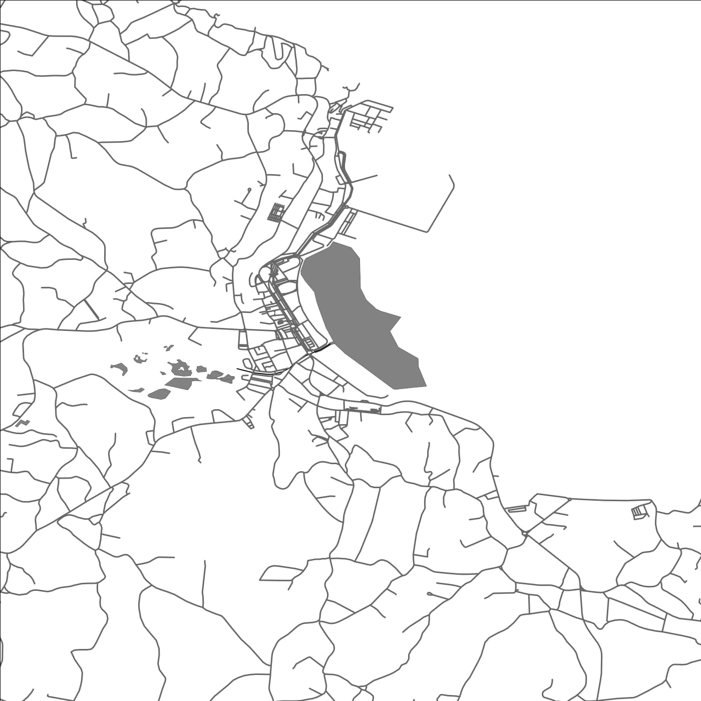 ROAD MAP OF SADA, SPAIN BY MAPAKES