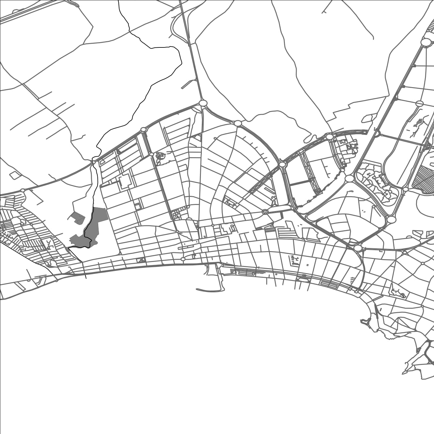 ROAD MAP OF SALOU, SPAIN BY MAPAKES