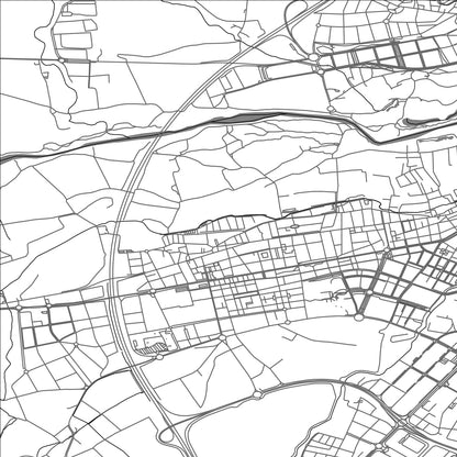 ROAD MAP OF SALT, SPAIN BY MAPAKES