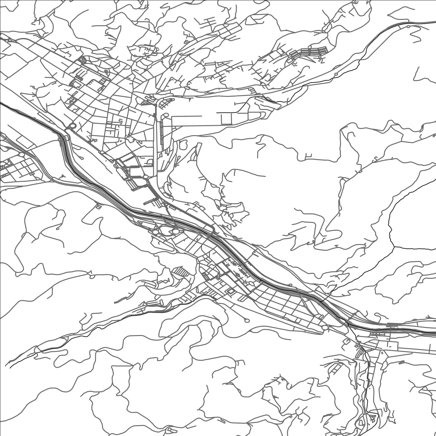 ROAD MAP OF SAMA, SPAIN BY MAPAKES