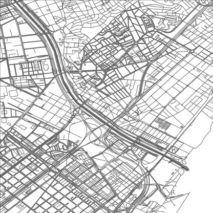 ROAD MAP OF SAN ADRIAN DE BESOS, SPAIN BY MAPAKES