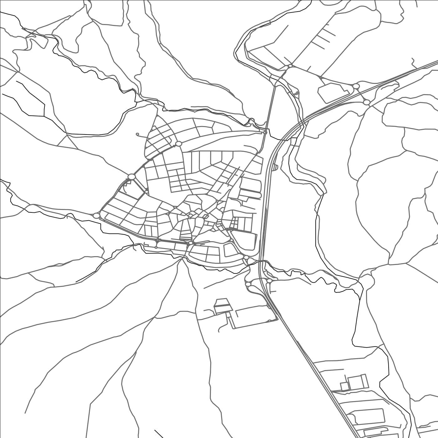 ROAD MAP OF SAN AGUSTIN DE GUADALIX, SPAIN BY MAPAKES