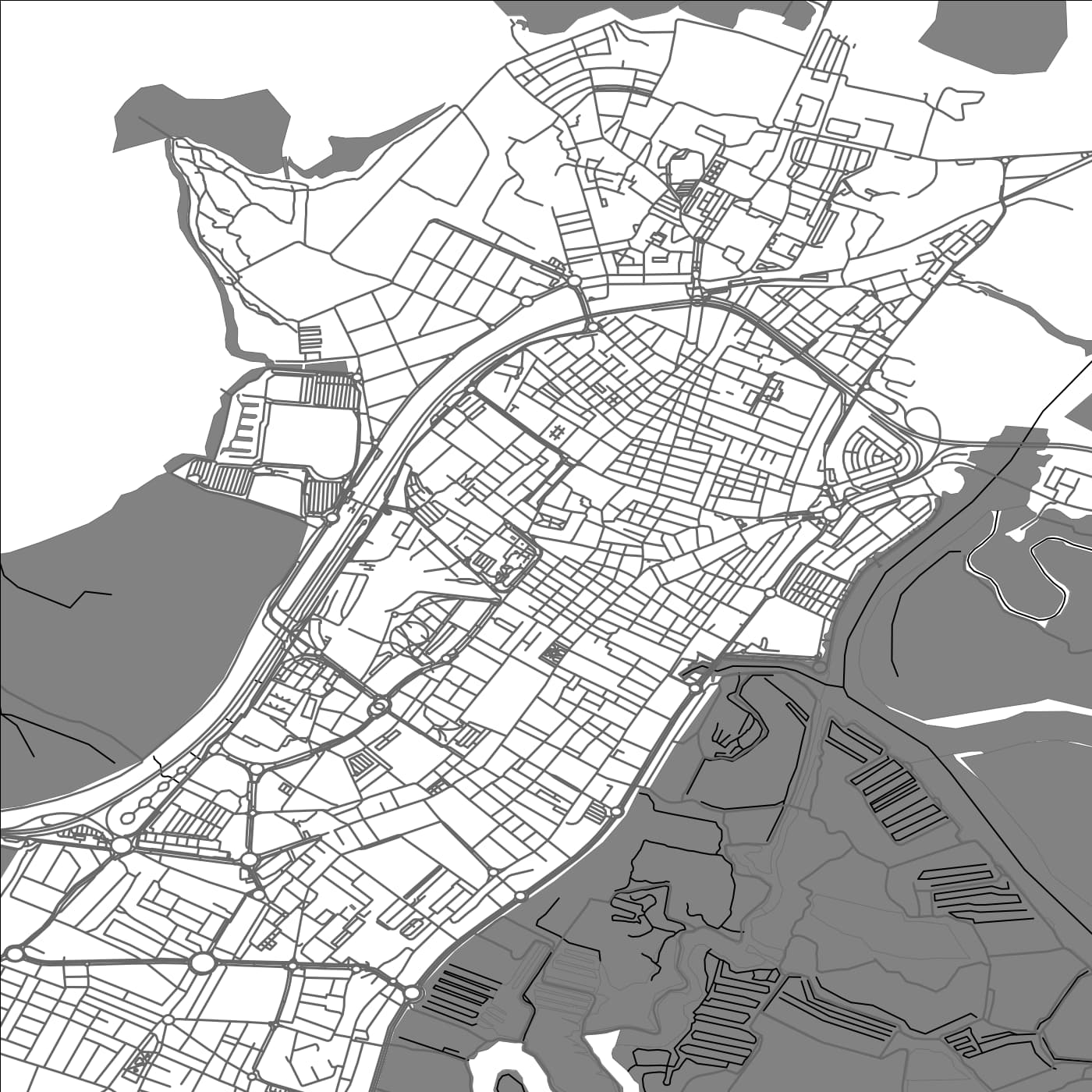 ROAD MAP OF SAN FERNANDO, SPAIN BY MAPAKES