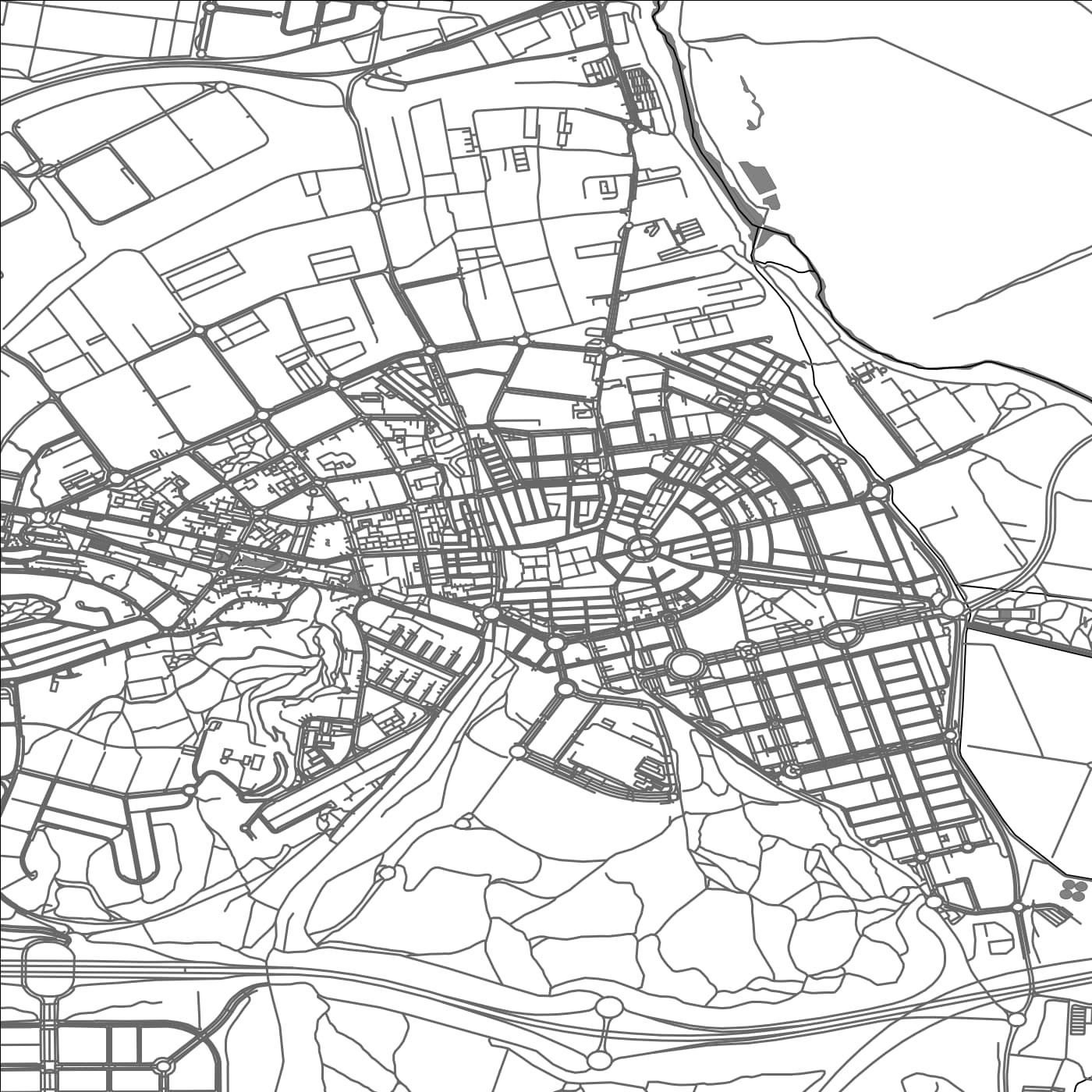 ROAD MAP OF SAN FERNANDO DE HENARES, SPAIN BY MAPAKES