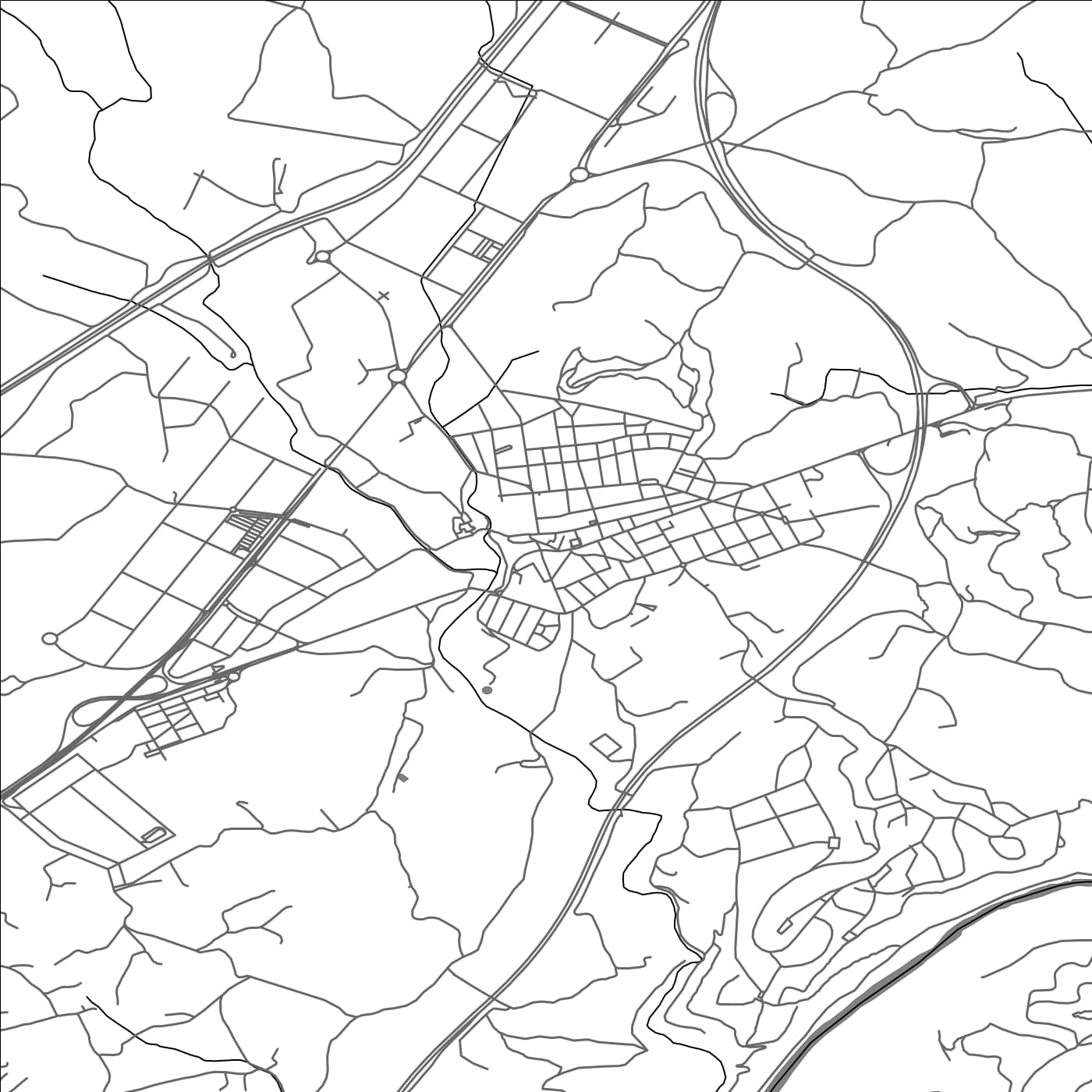 ROAD MAP OF SAN FRUCTUOSO DE BAGES, SPAIN BY MAPAKES