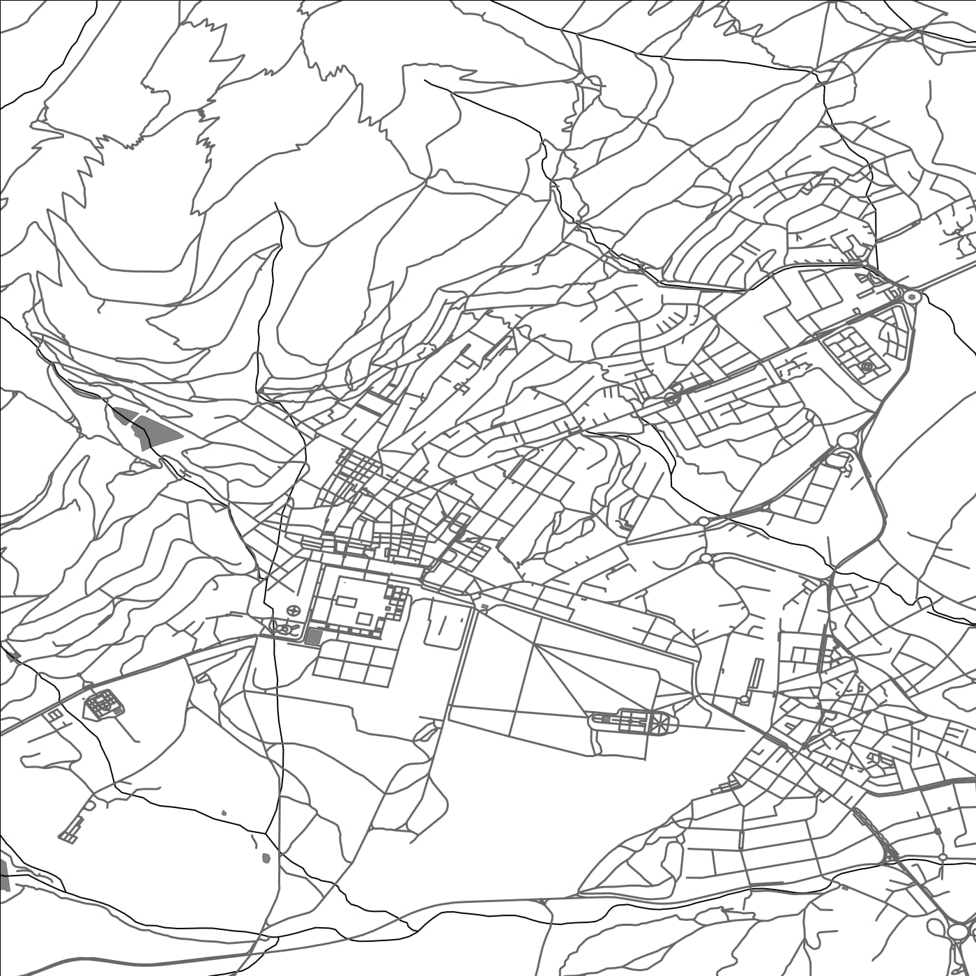 ROAD MAP OF SAN LORENZO DE EL ESCORIAL, SPAIN BY MAPAKES