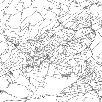 ROAD MAP OF SAN LORENZO DE EL ESCORIAL, SPAIN BY MAPAKES