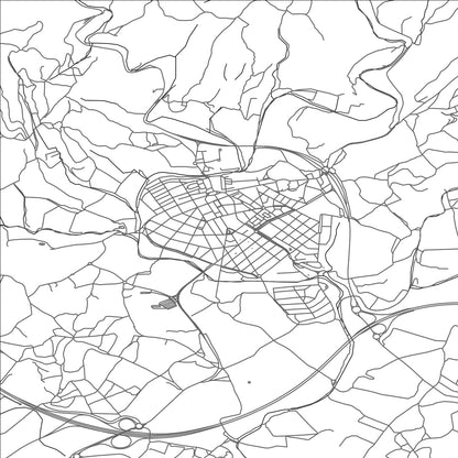 ROAD MAP OF SAN PEDRO DE RIBAS, SPAIN BY MAPAKES