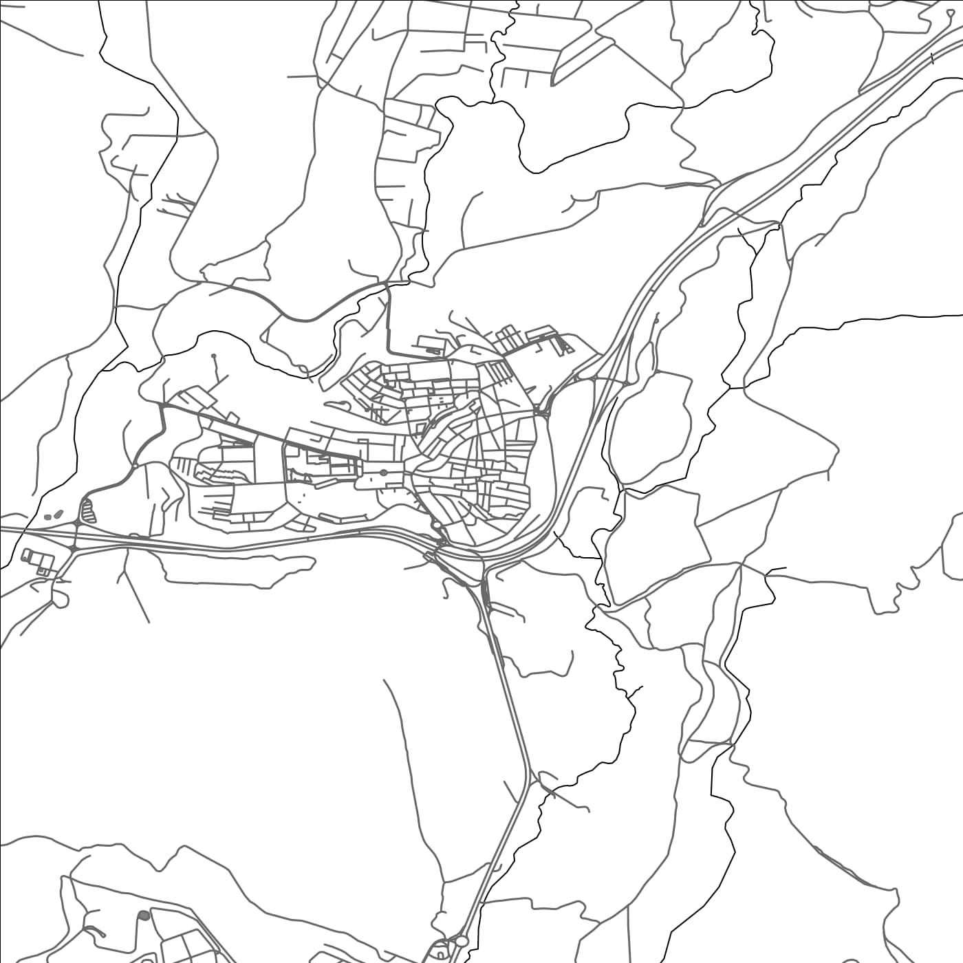 ROAD MAP OF SAN ROQUE, SPAIN BY MAPAKES