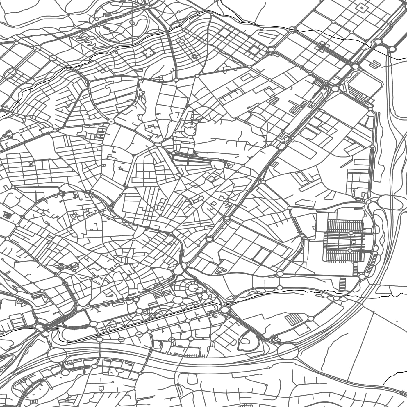 ROAD MAP OF SAN SEBASTIAN DE LOS REYES, SPAIN BY MAPAKES