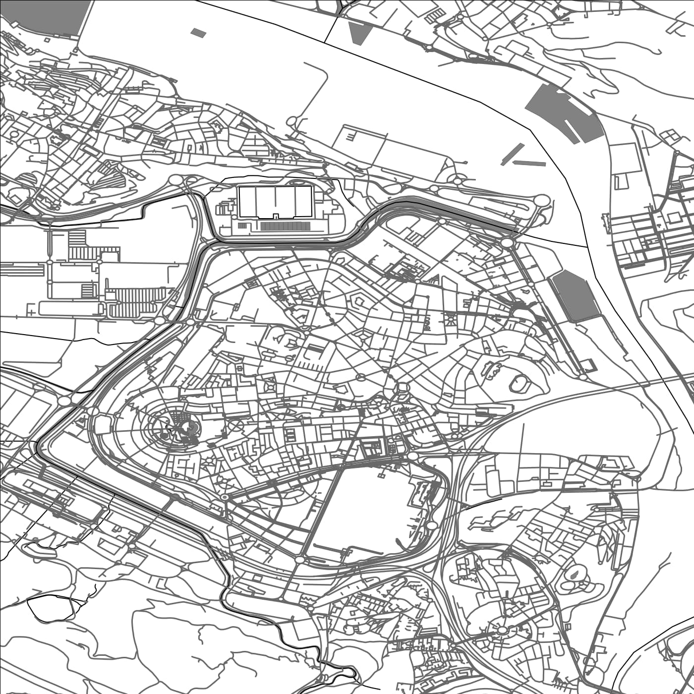 ROAD MAP OF SAN VICENTE DE BARACALDO, SPAIN BY MAPAKES