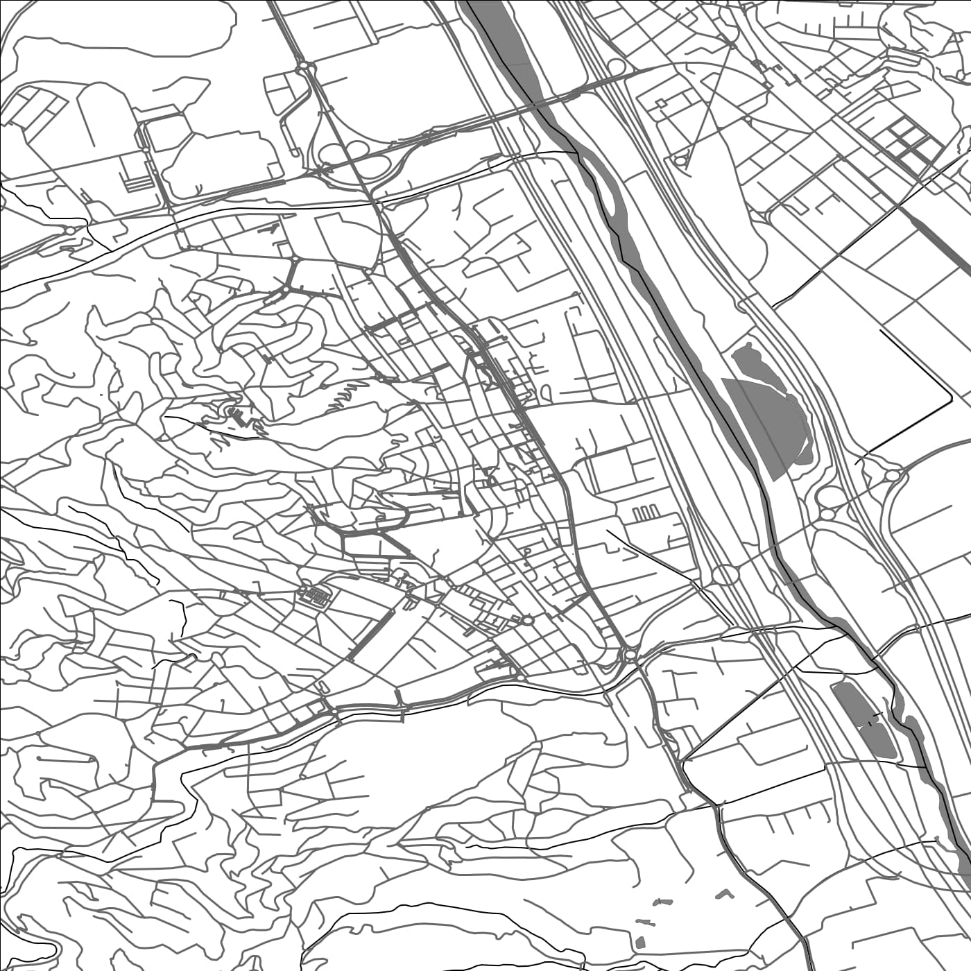 ROAD MAP OF SAN VICENTE DELS HORTS, SPAIN BY MAPAKES