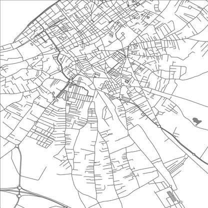 ROAD MAP OF SANLUCAR DE BARRAMEDA, SPAIN BY MAPAKES