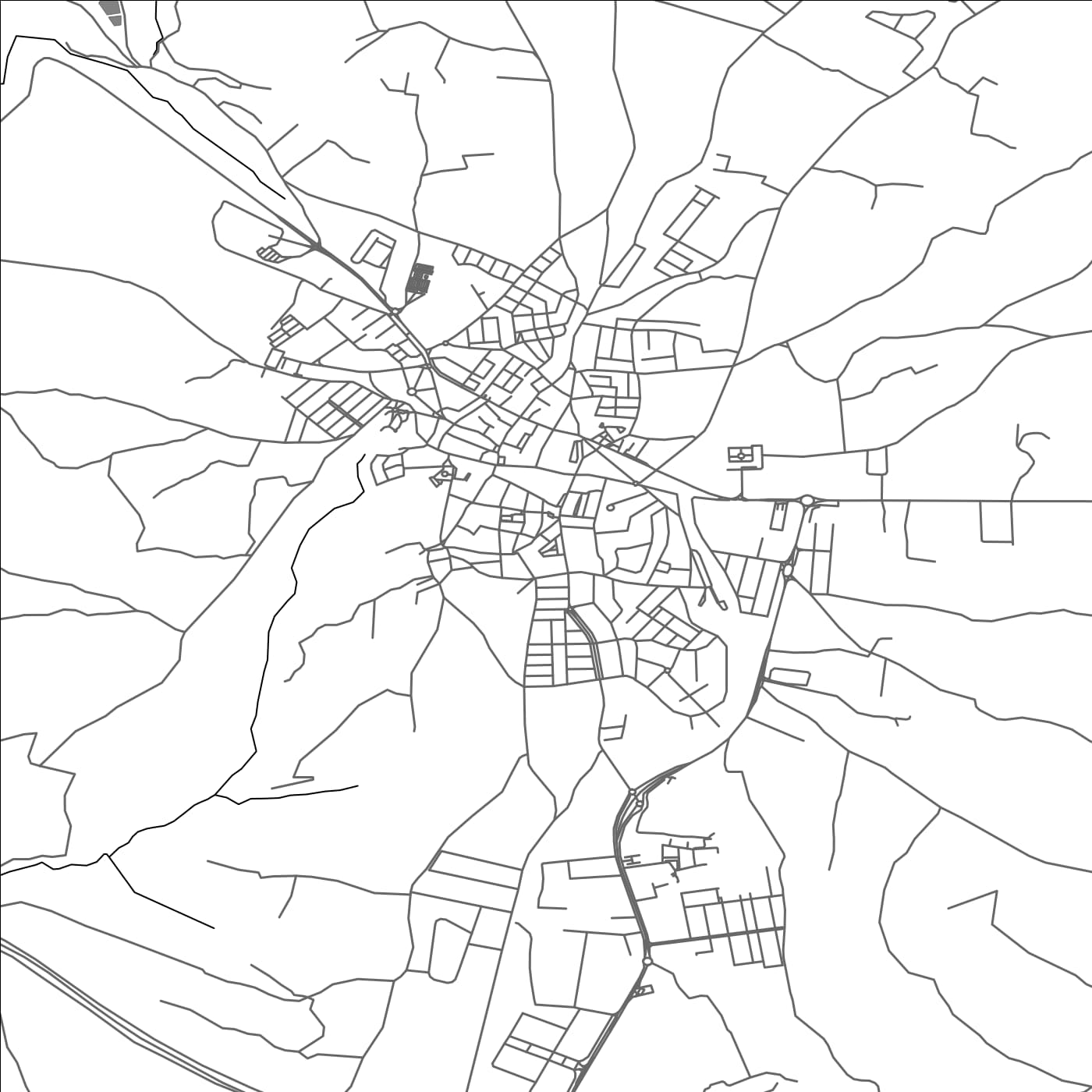 ROAD MAP OF SANLUCAR LA MAYOR, SPAIN BY MAPAKES