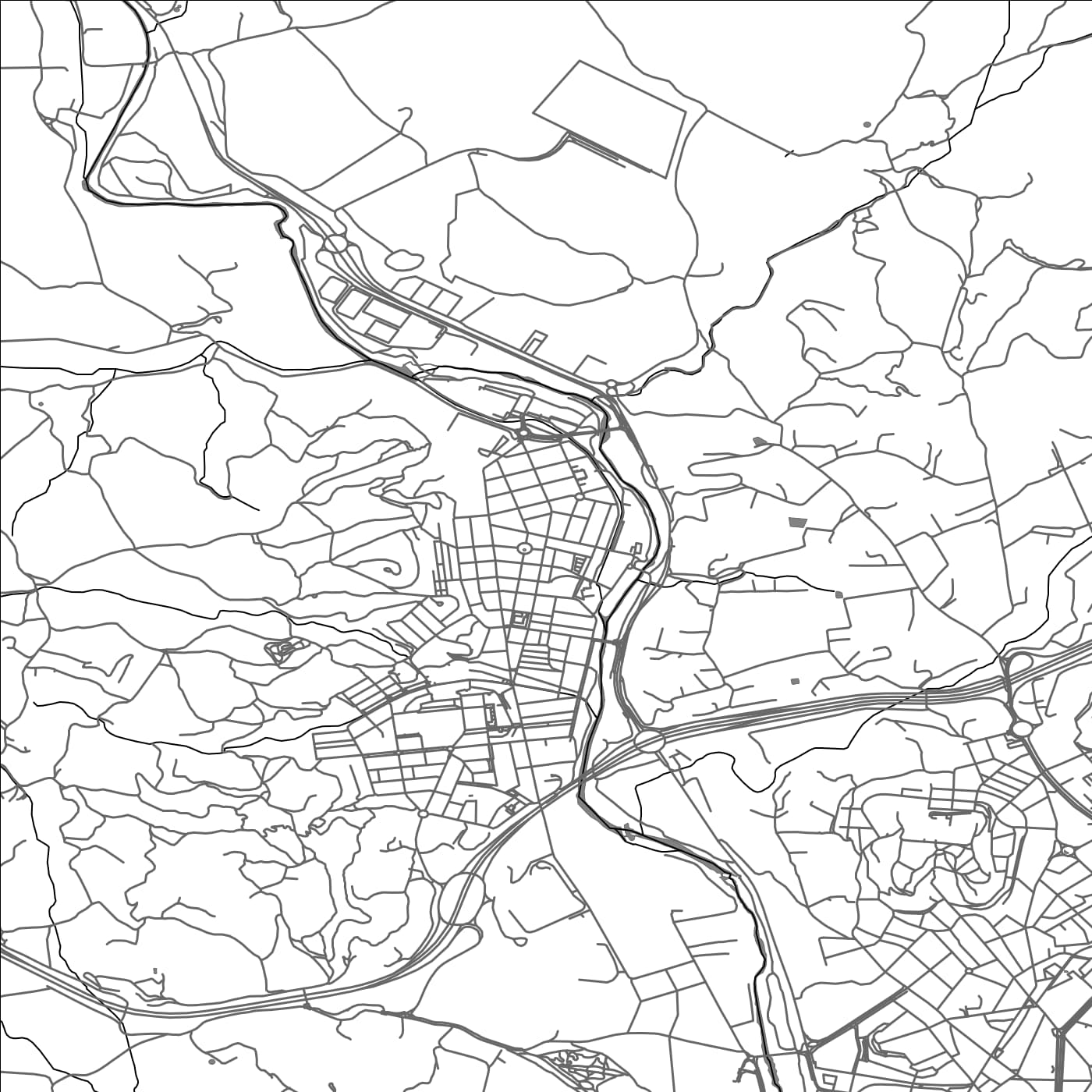 ROAD MAP OF SANT JOAN DE VILATORRADA, SPAIN BY MAPAKES