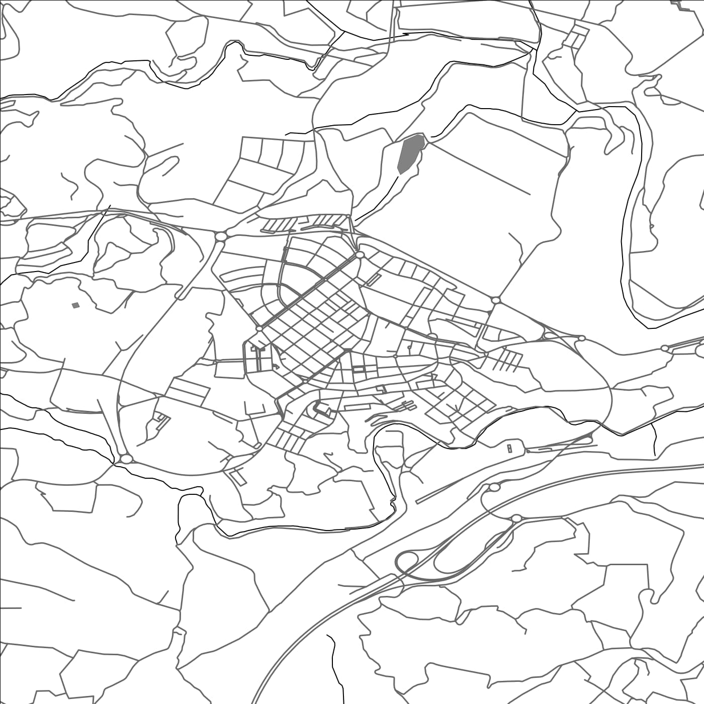 ROAD MAP OF SANT SADURNI D'ANOIA, SPAIN BY MAPAKES