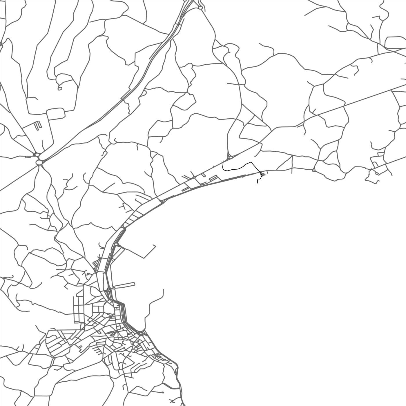 ROAD MAP OF SANTA EUGENIA, SPAIN BY MAPAKES