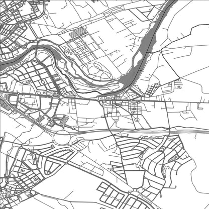 ROAD MAP OF SANTA MARTA DE TORMES, SPAIN BY MAPAKES