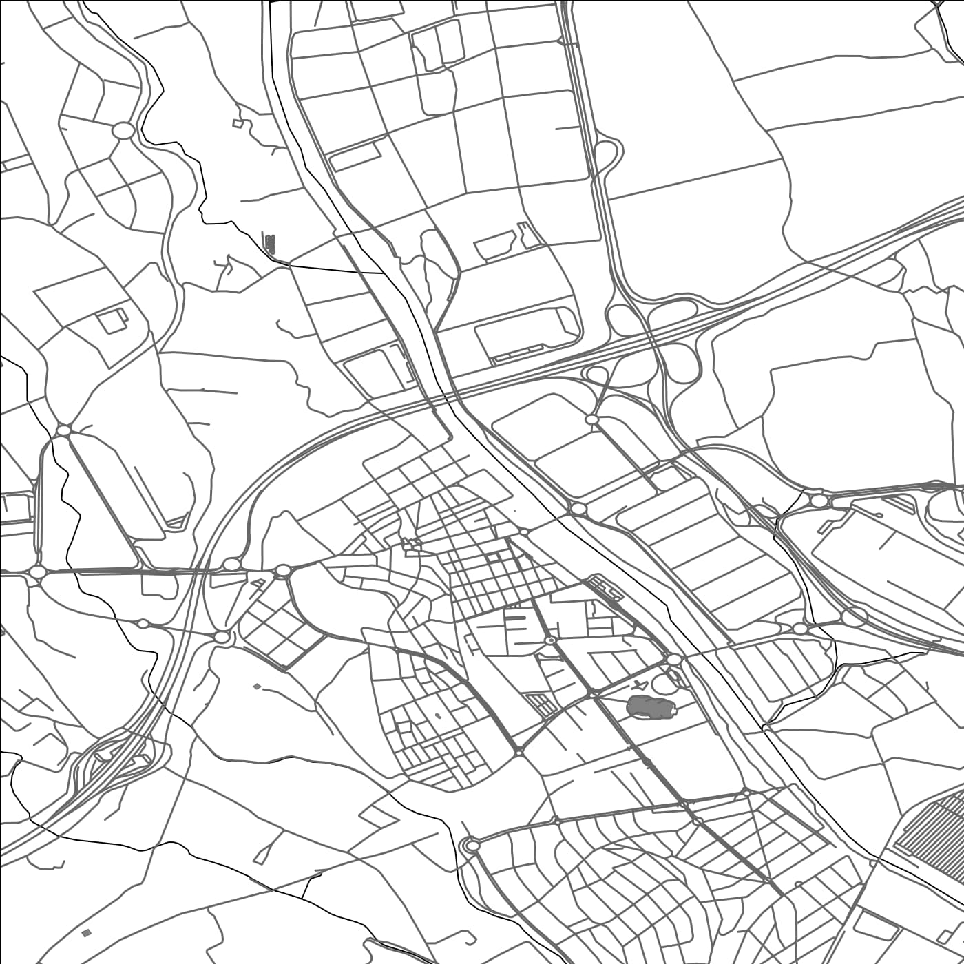 ROAD MAP OF SANTA PERPETUA DE MOGUDA, SPAIN BY MAPAKES