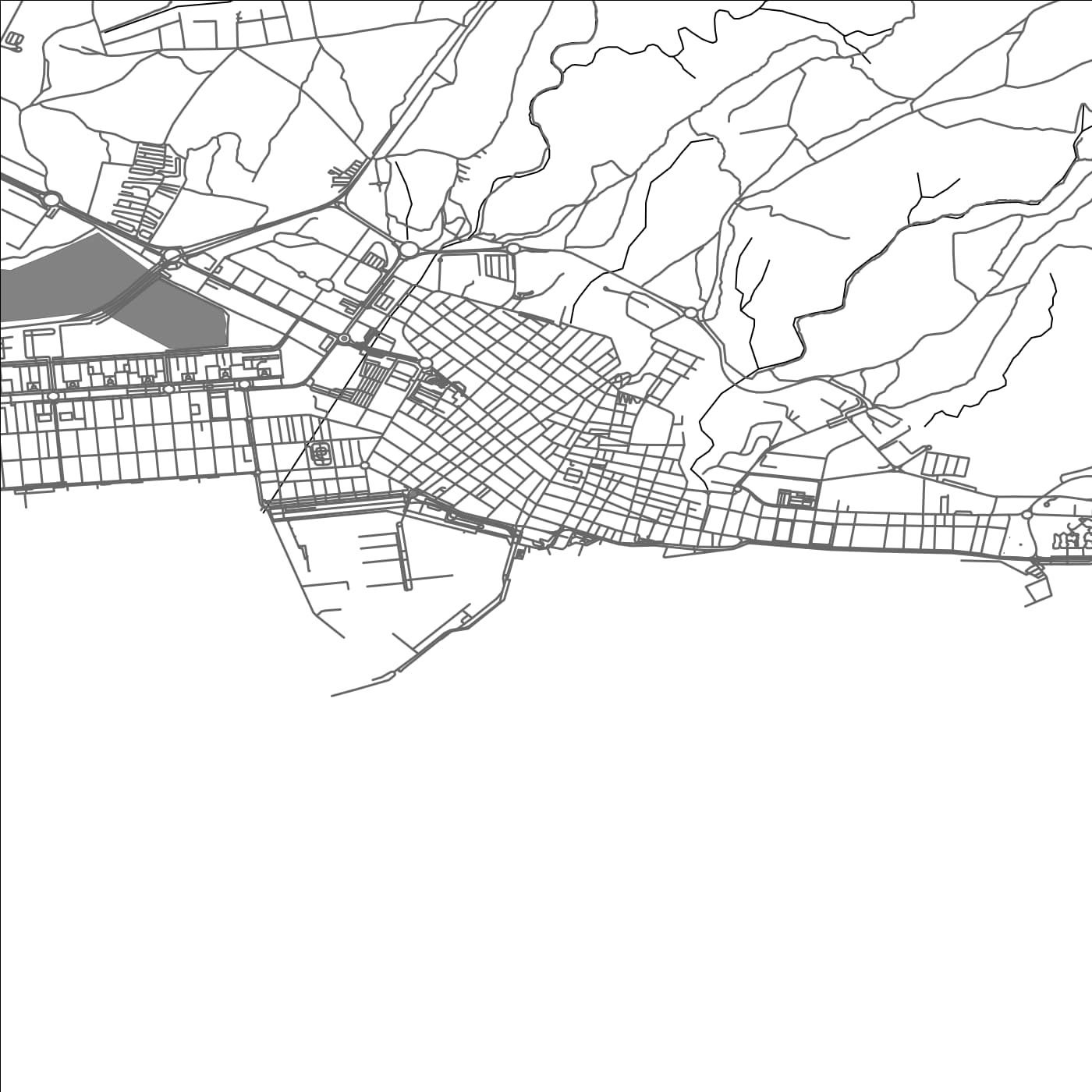 ROAD MAP OF SANTA POLA, SPAIN BY MAPAKES