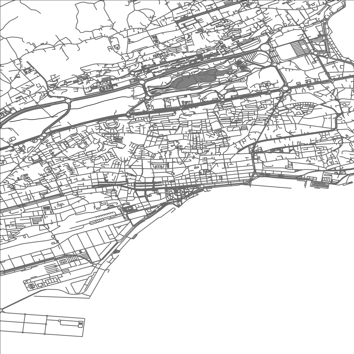 ROAD MAP OF SANTANDER, SPAIN BY MAPAKES