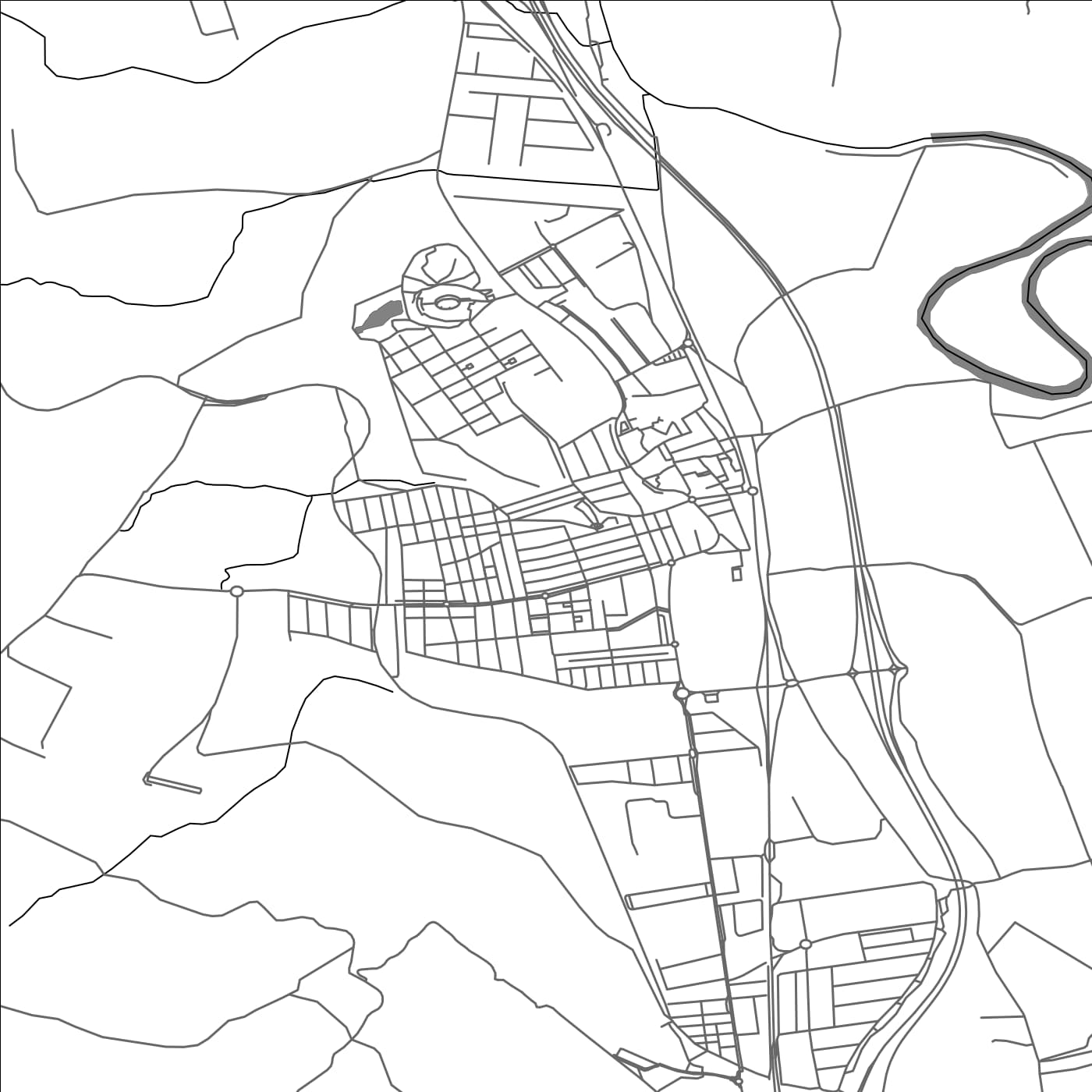 ROAD MAP OF SANTIPONCE, SPAIN BY MAPAKES