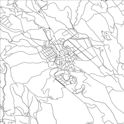 ROAD MAP OF SENMANAT, SPAIN BY MAPAKES