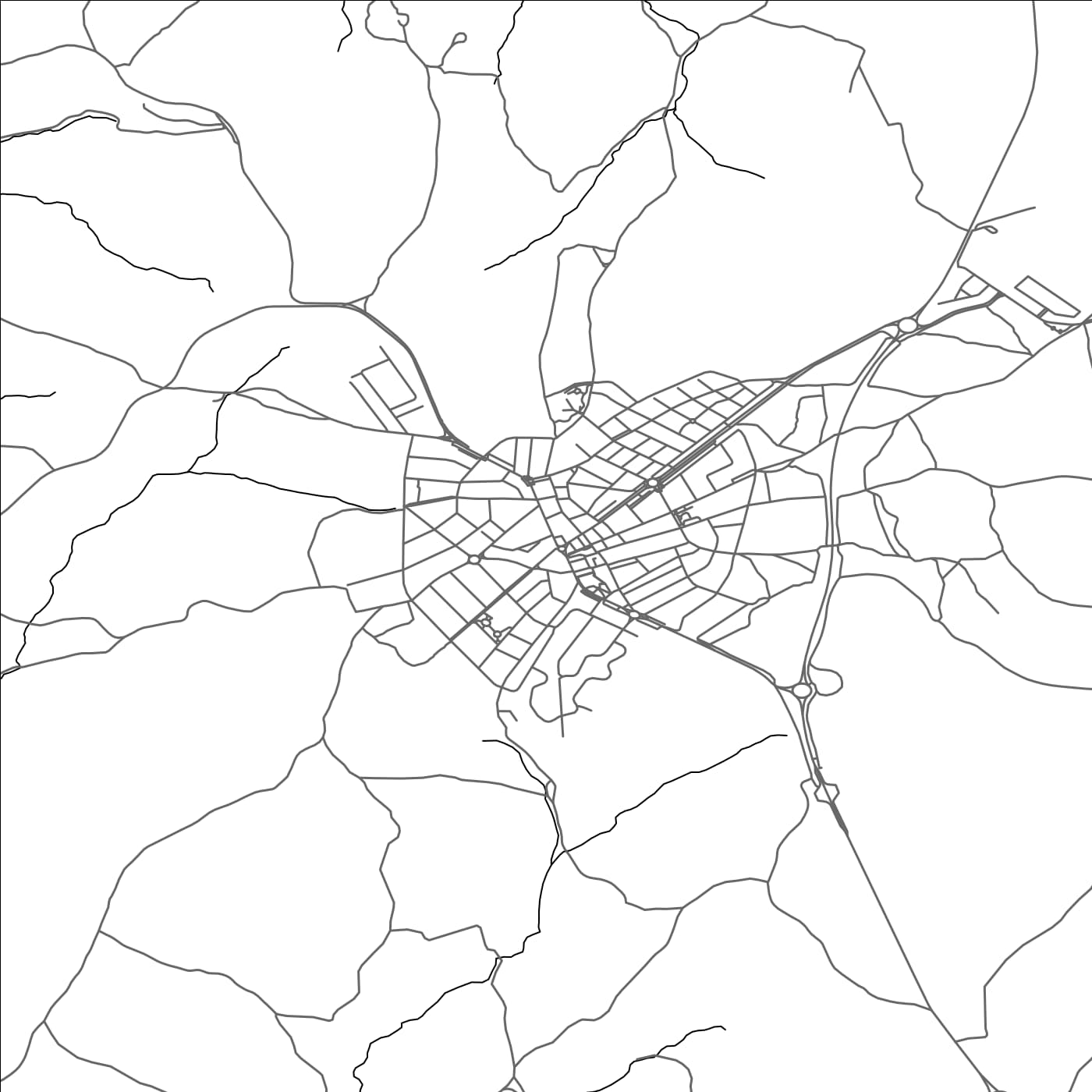 ROAD MAP OF SEVILLA LA NUEVA, SPAIN BY MAPAKES