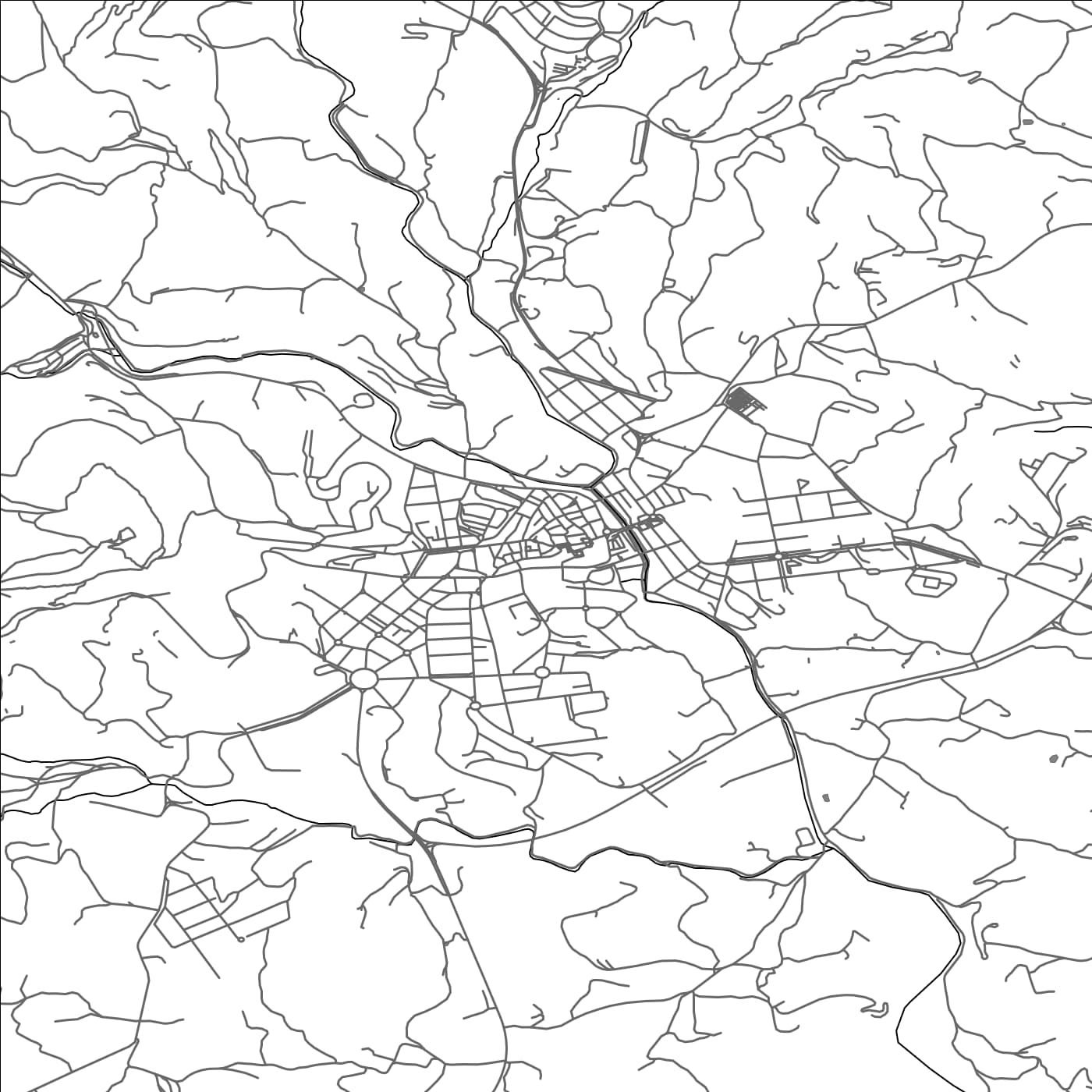 ROAD MAP OF SOLSONA, SPAIN BY MAPAKES