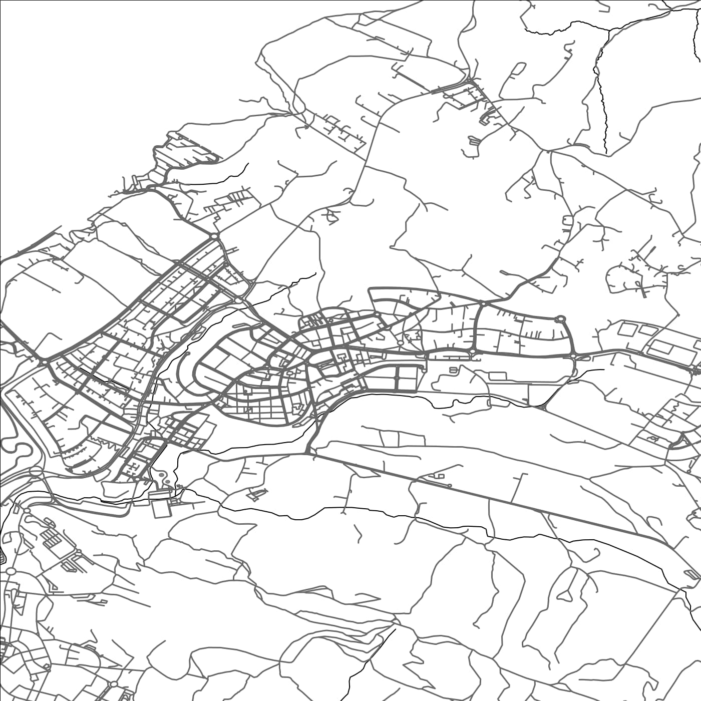 ROAD MAP OF SOPELANA, SPAIN BY MAPAKES