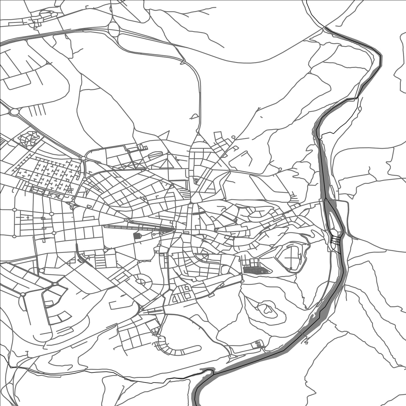 ROAD MAP OF SORIA, SPAIN BY MAPAKES