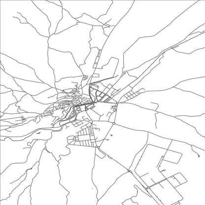 ROAD MAP OF TARAZONA DE ARAGON, SPAIN BY MAPAKES