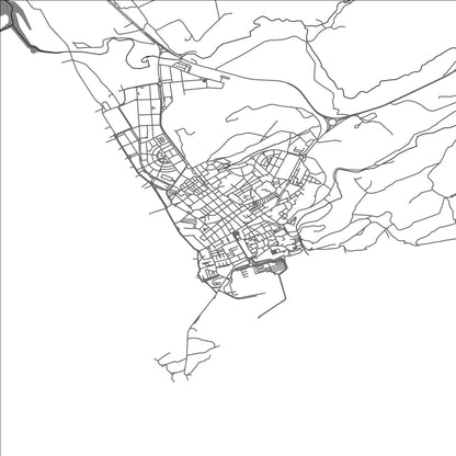 ROAD MAP OF TARIFA, SPAIN BY MAPAKES