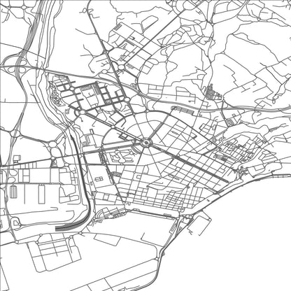 ROAD MAP OF TARRAGONA, SPAIN BY MAPAKES