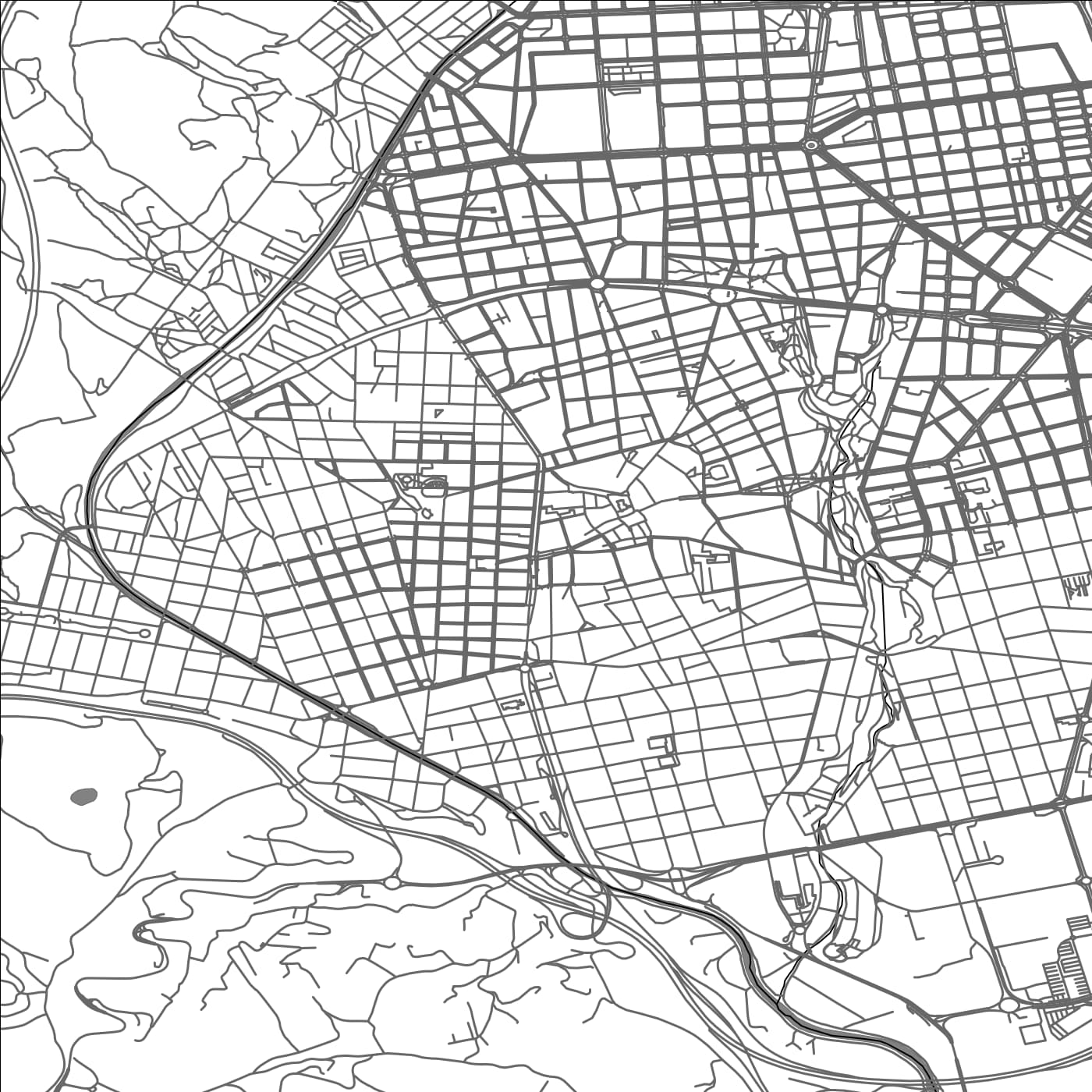 ROAD MAP OF TARRASA, SPAIN BY MAPAKES