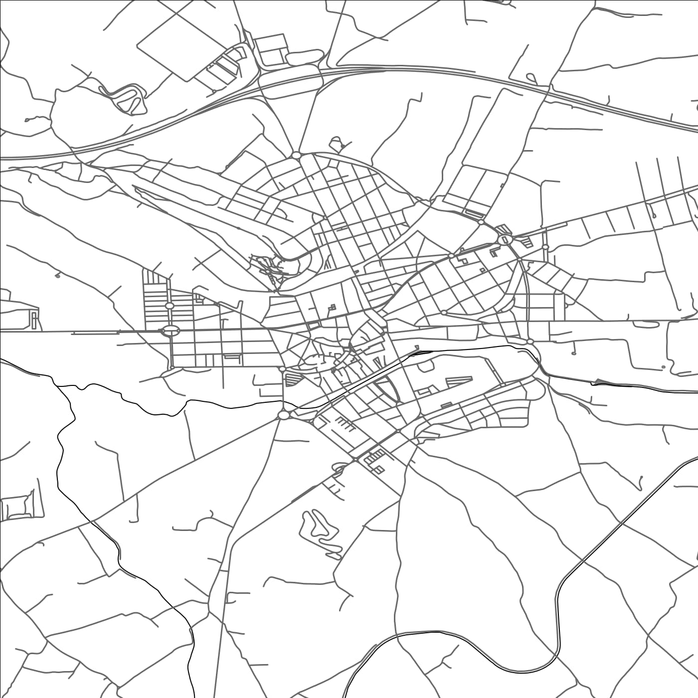 ROAD MAP OF TARREGA, SPAIN BY MAPAKES