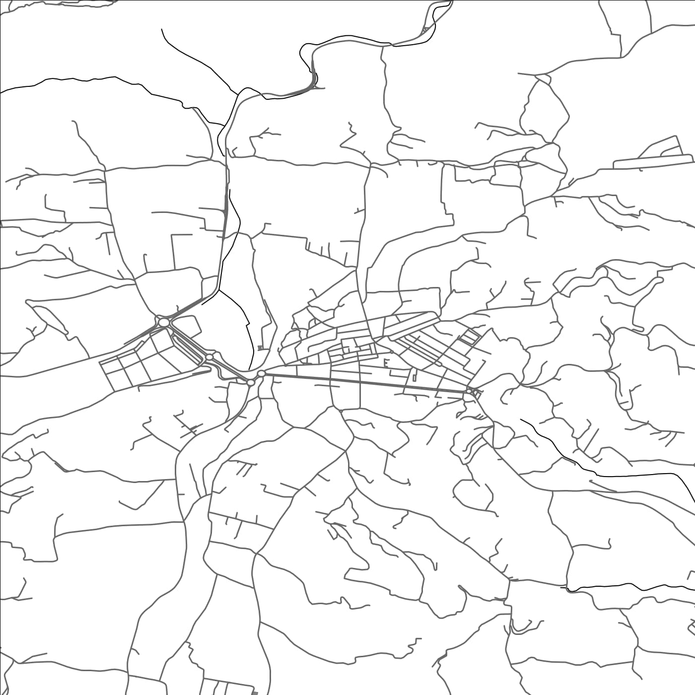 ROAD MAP OF TEULADA, SPAIN BY MAPAKES