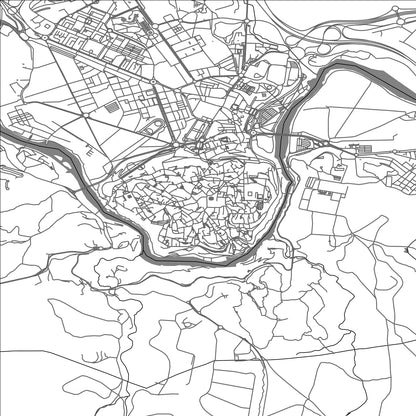 ROAD MAP OF TOLEDO, SPAIN BY MAPAKES